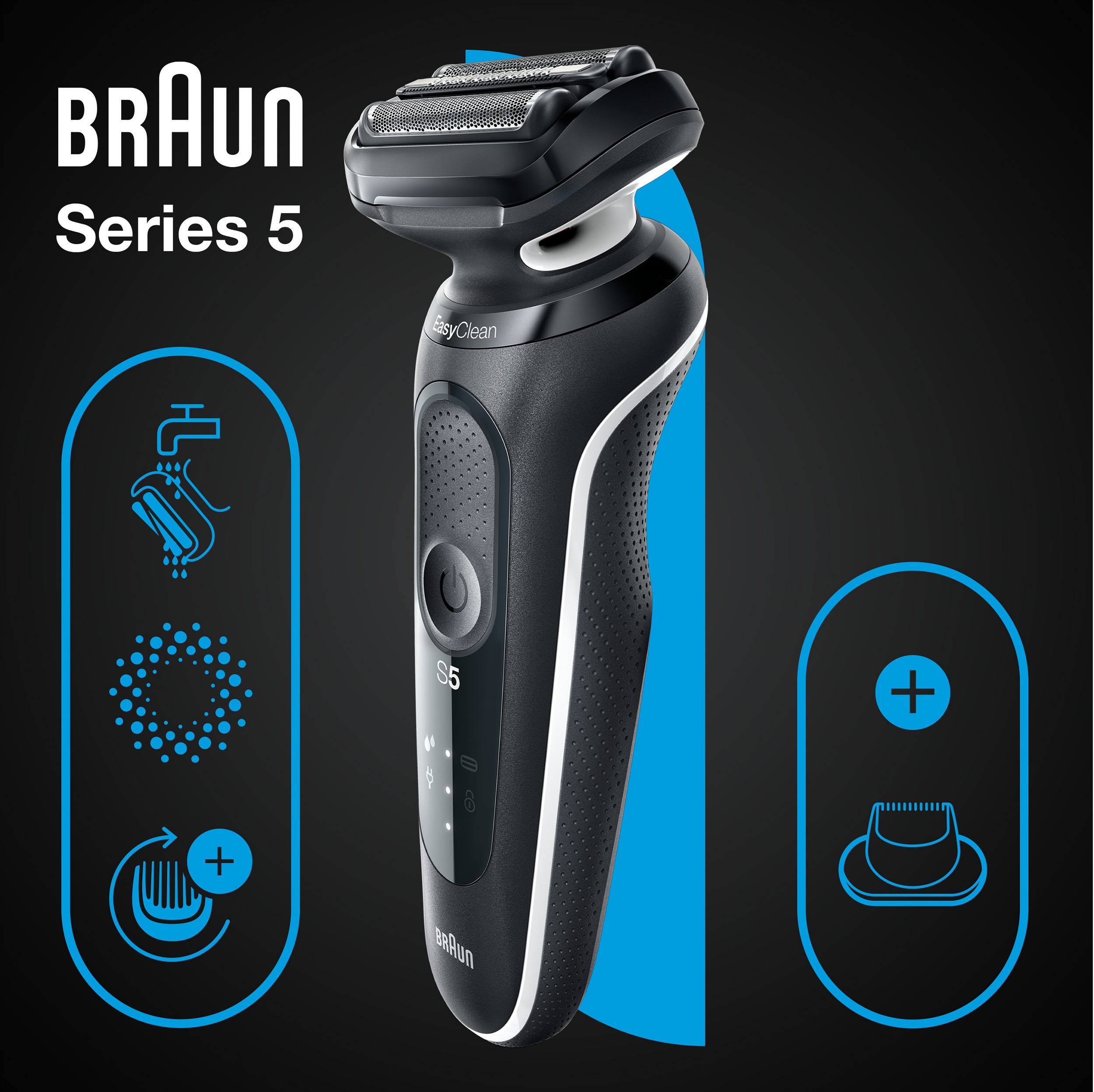 Електробритва Braun Serie 5 51-W1200 Black/White