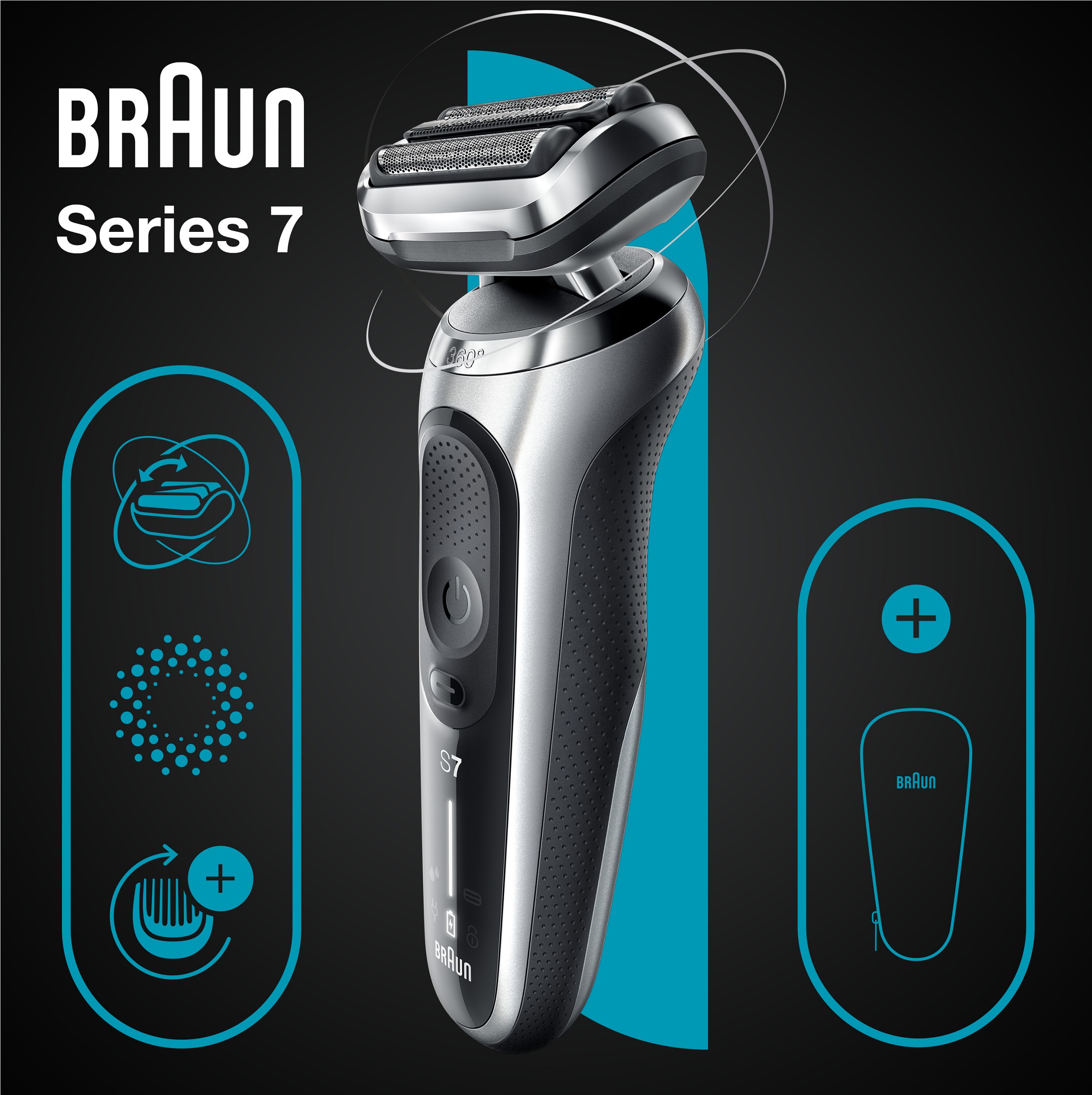 Електробритва Braun Serie 7 71-S1000 Silver/Black