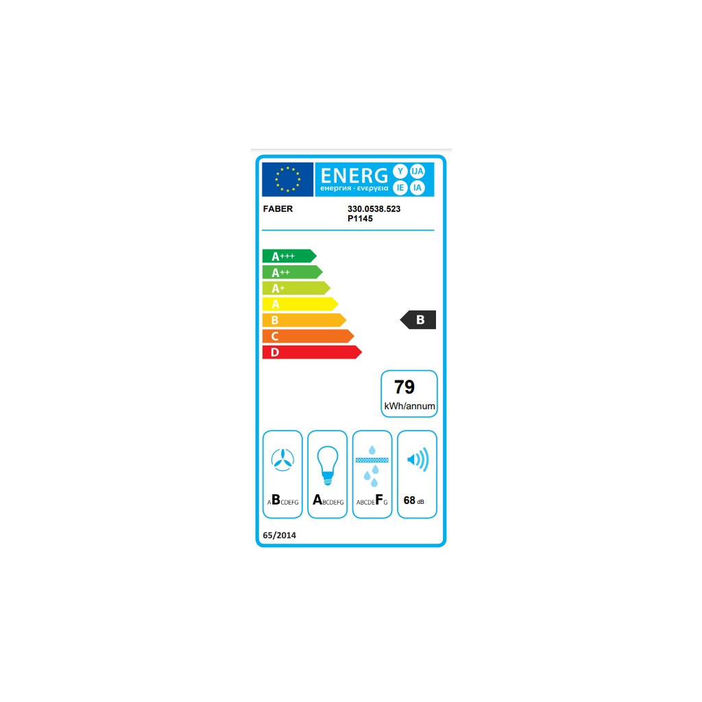 Витяжка кухонна Faber Steelmax Ev8 Led Wh A80 (330.0538.523)