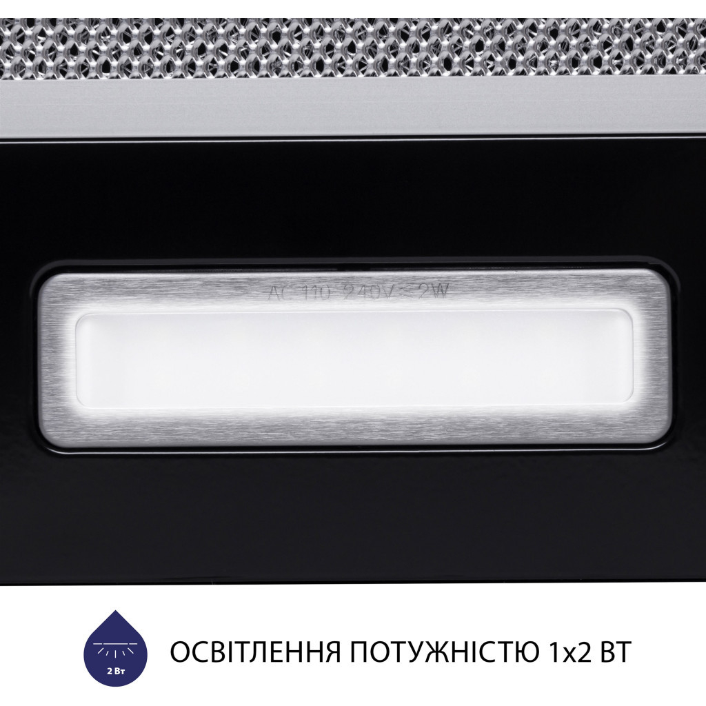 Витяжка кухонна Minola HTL 5714 BL 1100 LED