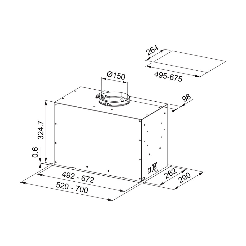 Витяжка кухонна Franke FBFE WH MATT A52 (305.0665.366)