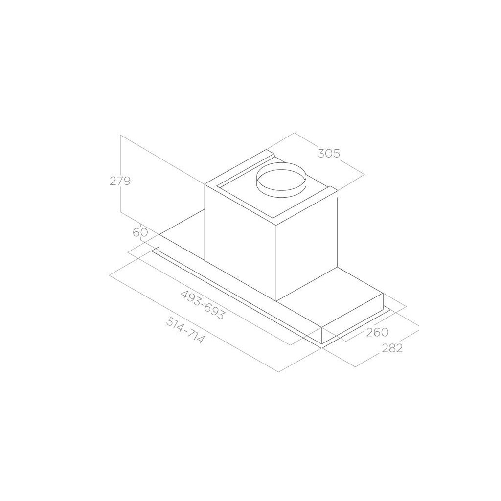 Витяжка кухонна Elica HIDDEN 2.0 IXGL/A/52