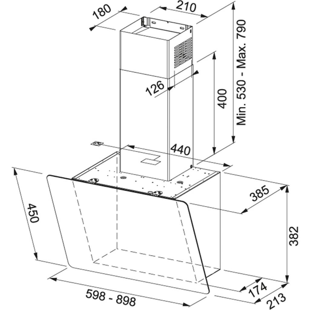 Витяжка кухонна Franke FPJ 915 V BK/DG (330.0573.295)