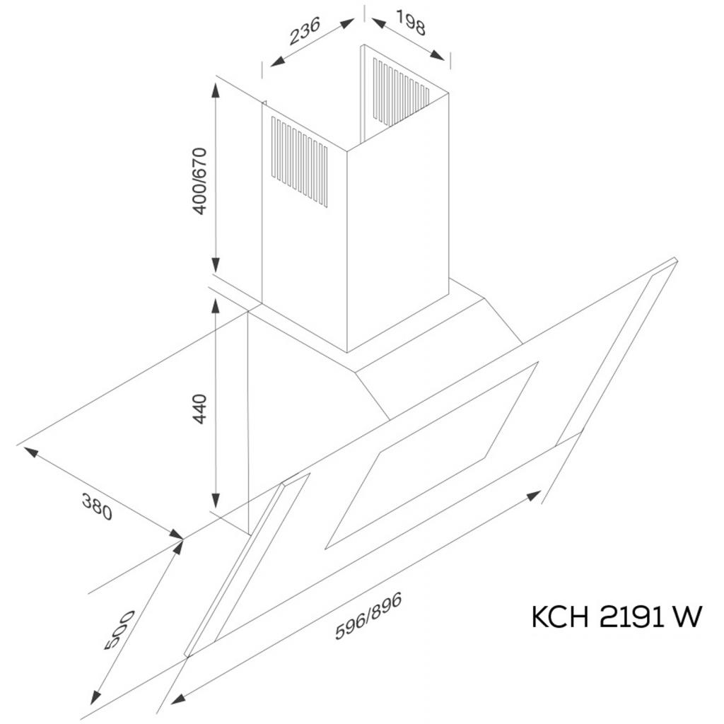 Витяжка кухонна Kernau KCH 2191 W