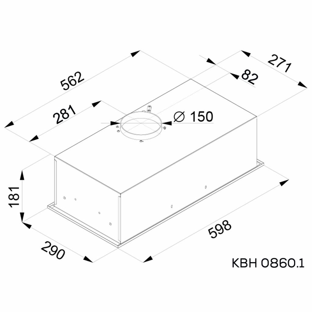 Витяжка кухонна Kernau KBH 0860.1 X