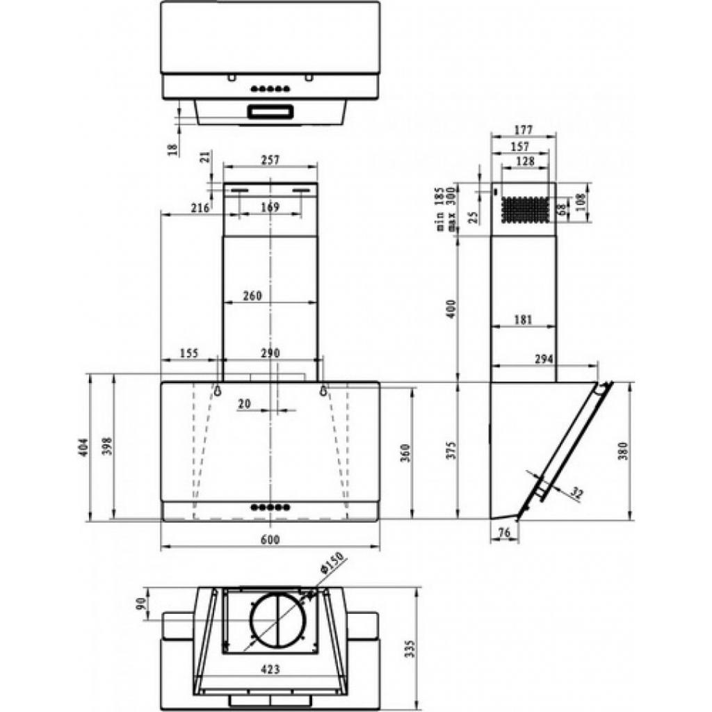 Витяжка кухонна Gorenje WHI629EB