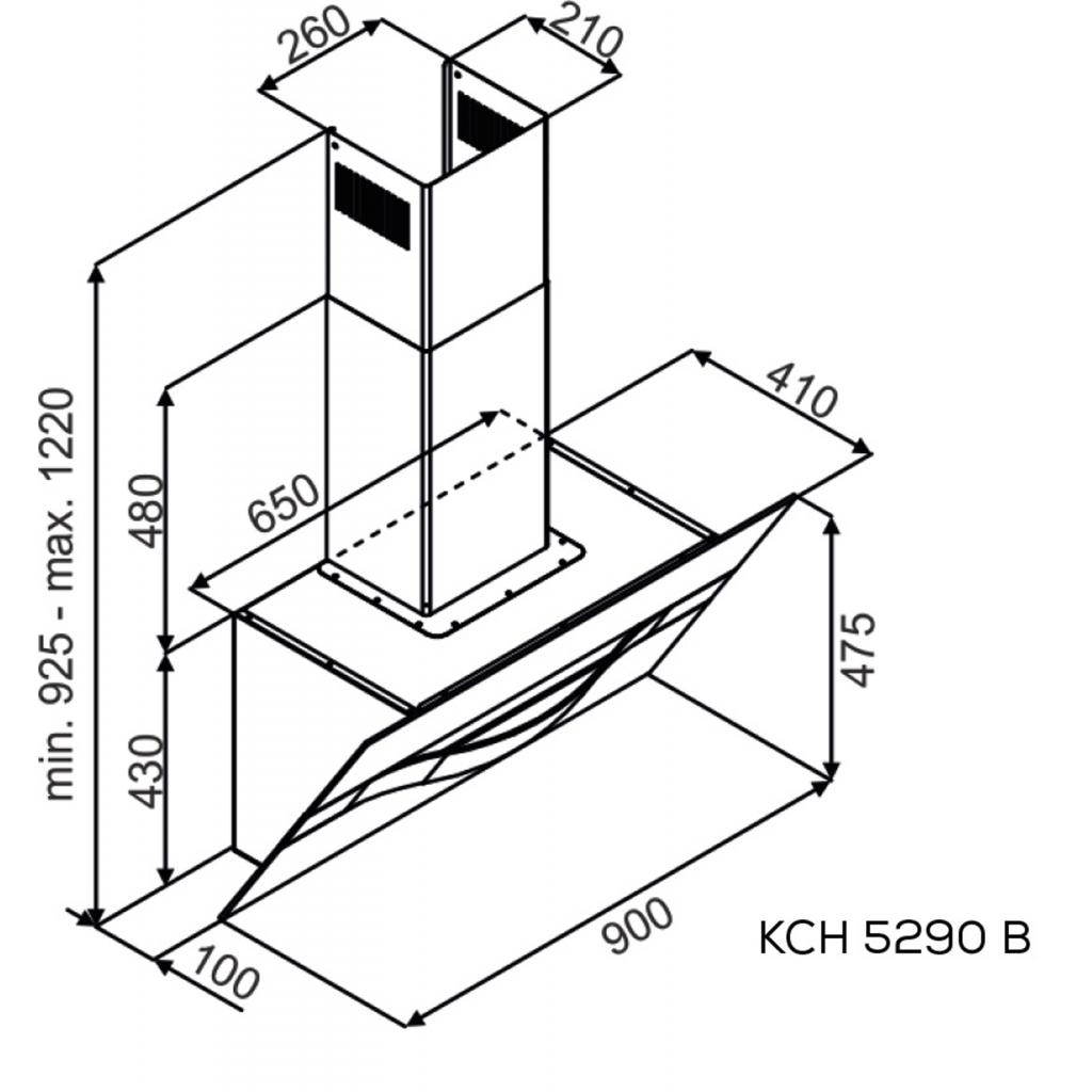 Витяжка кухонна Kernau KCH 5290 B