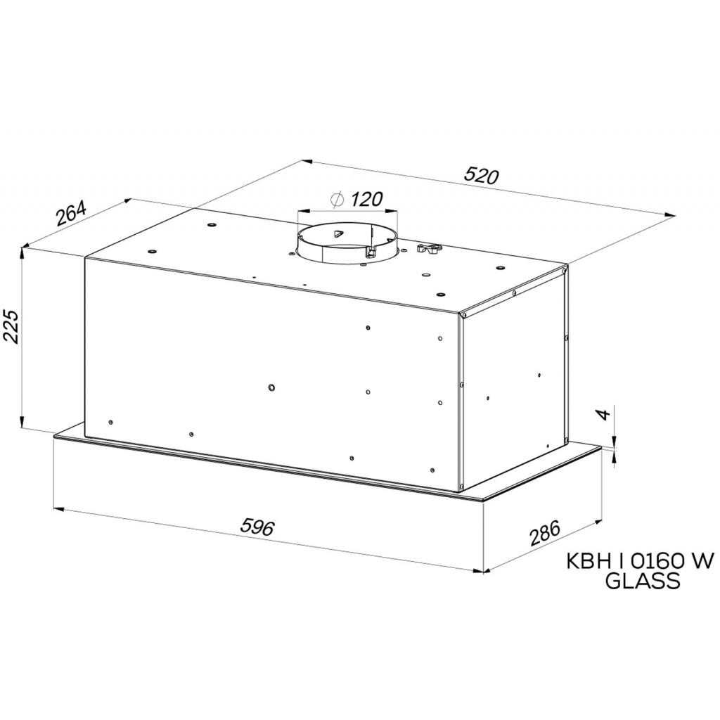 Витяжка кухонна Kernau KBH I 0160 W GLASS