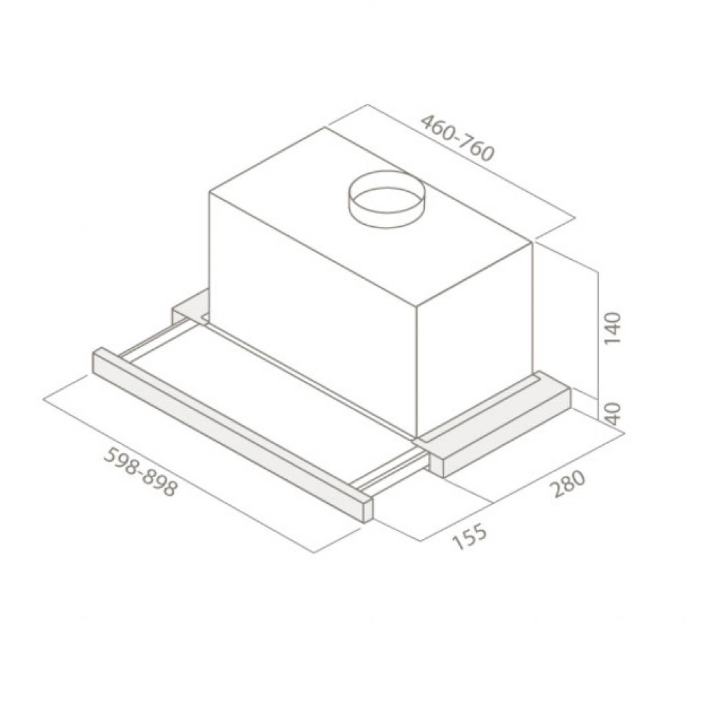 Витяжка кухонна Elica ELITE 14 LUX GRIX/A/60