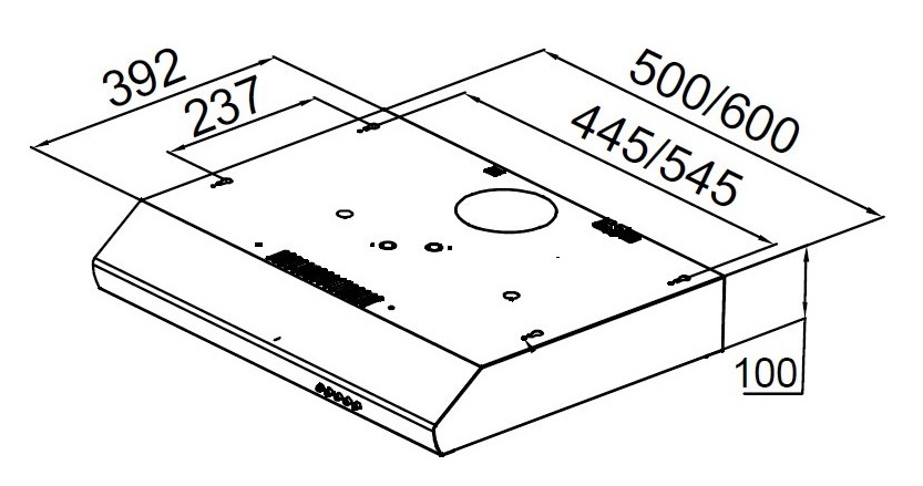 Витяжка Pyramida UX 50 IX