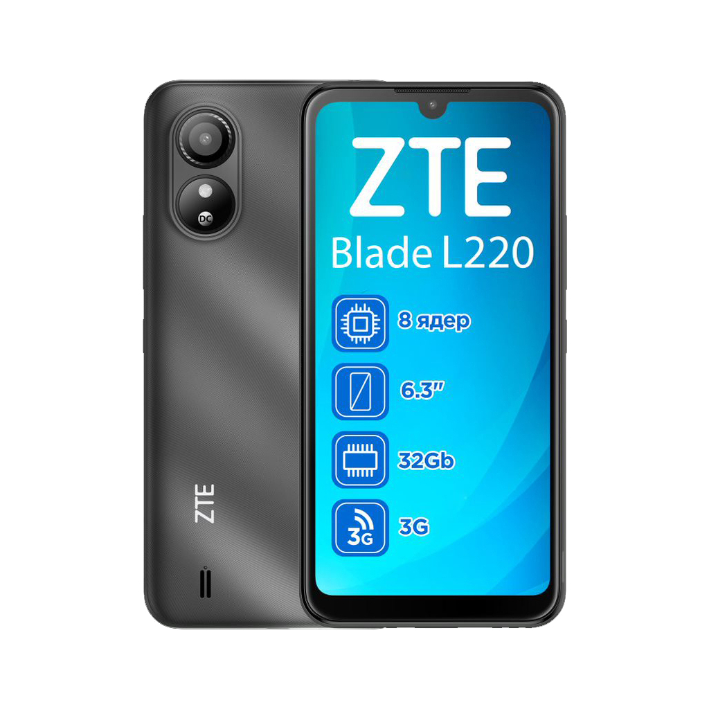 Мобільний телефон ZTE Blade L220 1/32GB Black (993070)