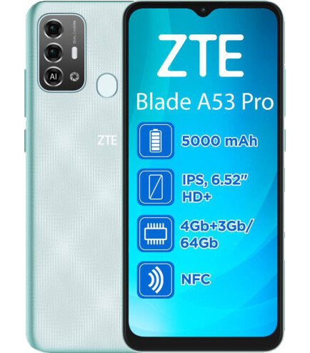 Мобільний телефон ZTE Blade A53 Pro 4/64Gb NFC Green