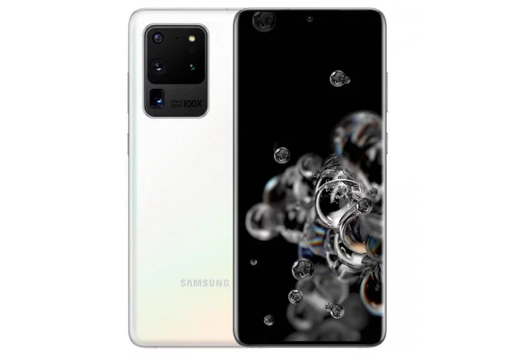 Мобільний телефон Samsung Galaxy S20 Ultra 5G 12/128Gb (G988U) Cloud White