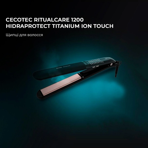 Випрямляч для волосся Cecotec Plancha de pelo Bamba RitualCare 1200 Titanium IonTouch (CCTC-03405)