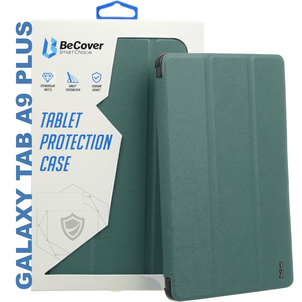 Чохол до планшета BeCover Smart Case Samsung Tab A9 Plus SM-X210/SM-X215/SM-X216 11.0" Dark Green (710307)