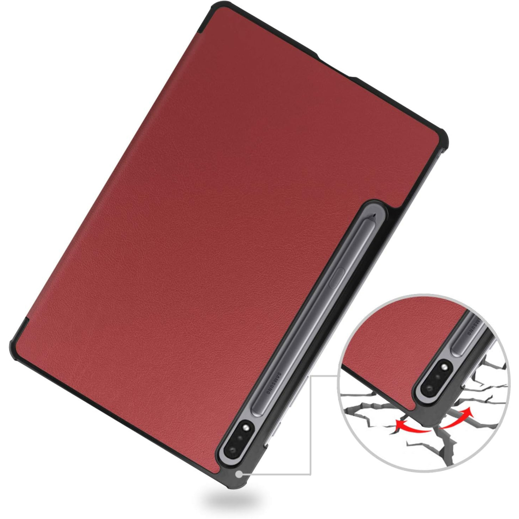 Чохол до планшета BeCover Smart Case Samsung Tab S9 (SM-X710/SM-X716)/S9 FE (SM-X510/SM-X516B) 11.0" Red Wine (709893)