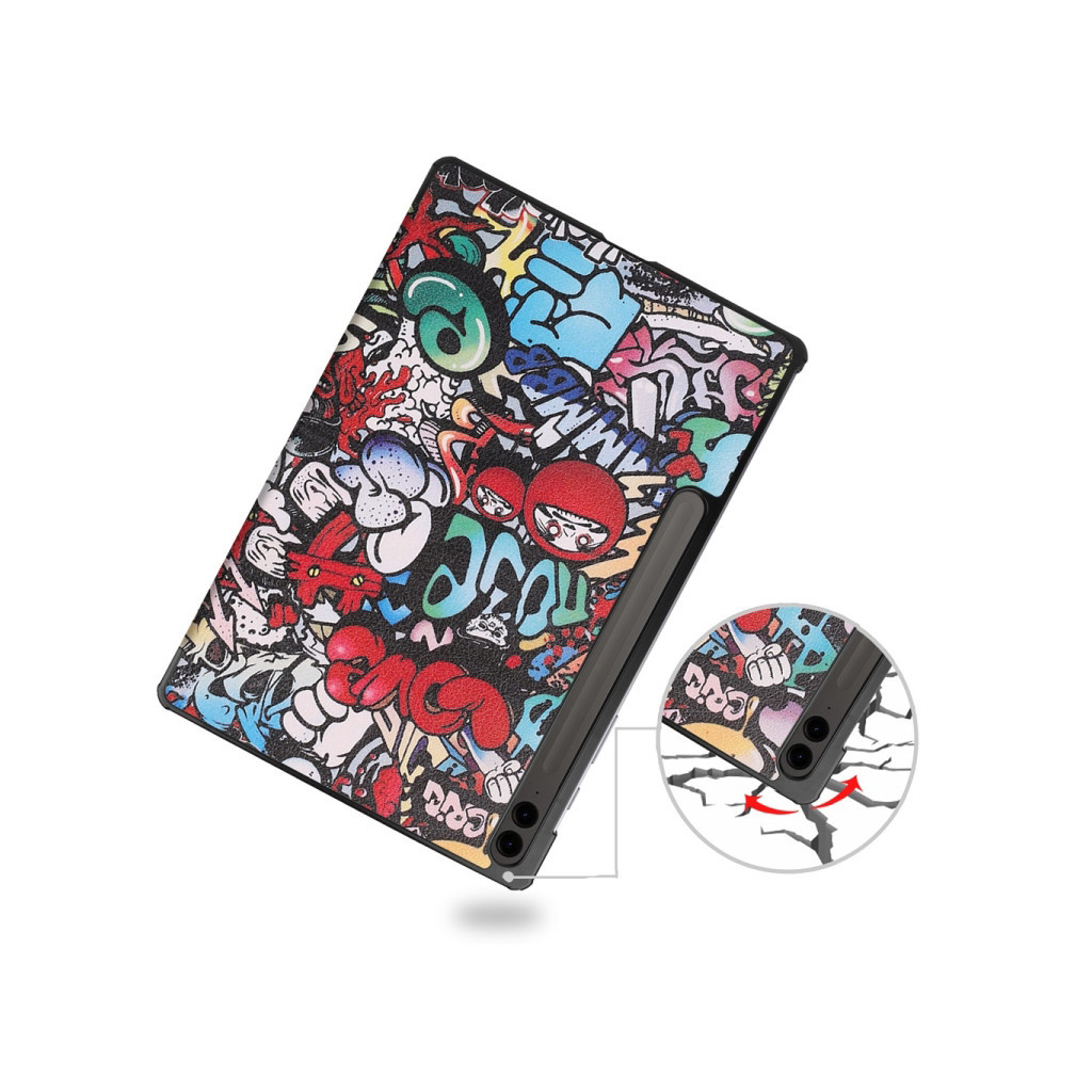 Чохол до планшета BeCover Smart Case Samsung Tab S9 Plus (SM-X810/SM-X816)/S9 FE Plus (SM-X610/SM-X616) 12.4" Graffiti (710377)