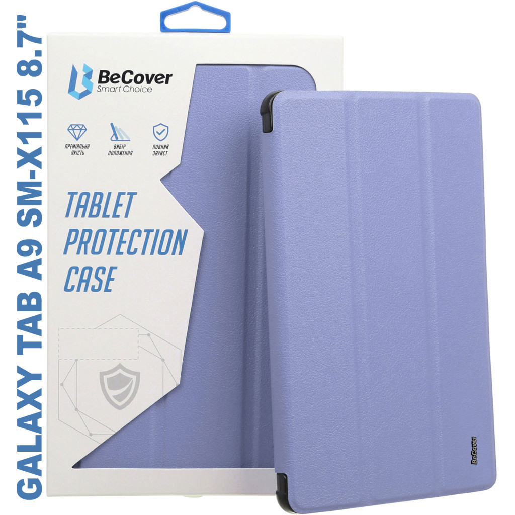 Чохол до планшета BeCover Soft Edge stylus holder Samsung Tab A9 SM-X115 8.7" Purple (710360)