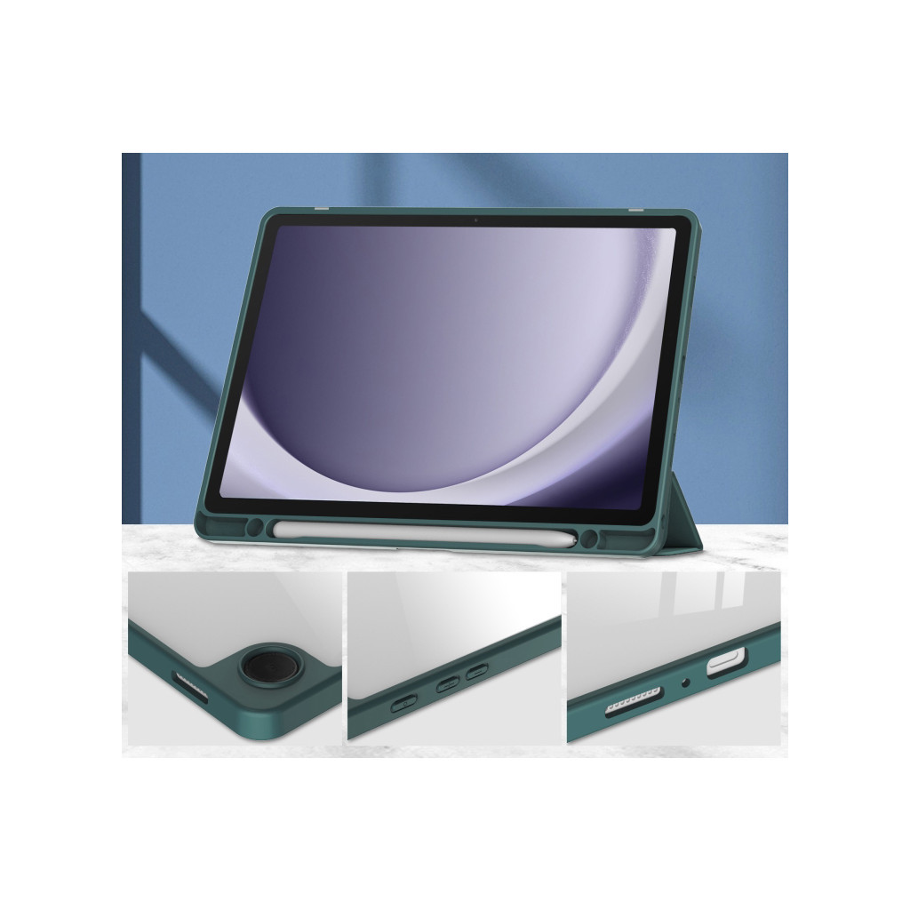 Чохол до планшета BeCover Soft Edge stylus holder Samsung Tab A9 Plus SM-X210/SM-X215/SM-X216 11.0" Dark Green (710368)