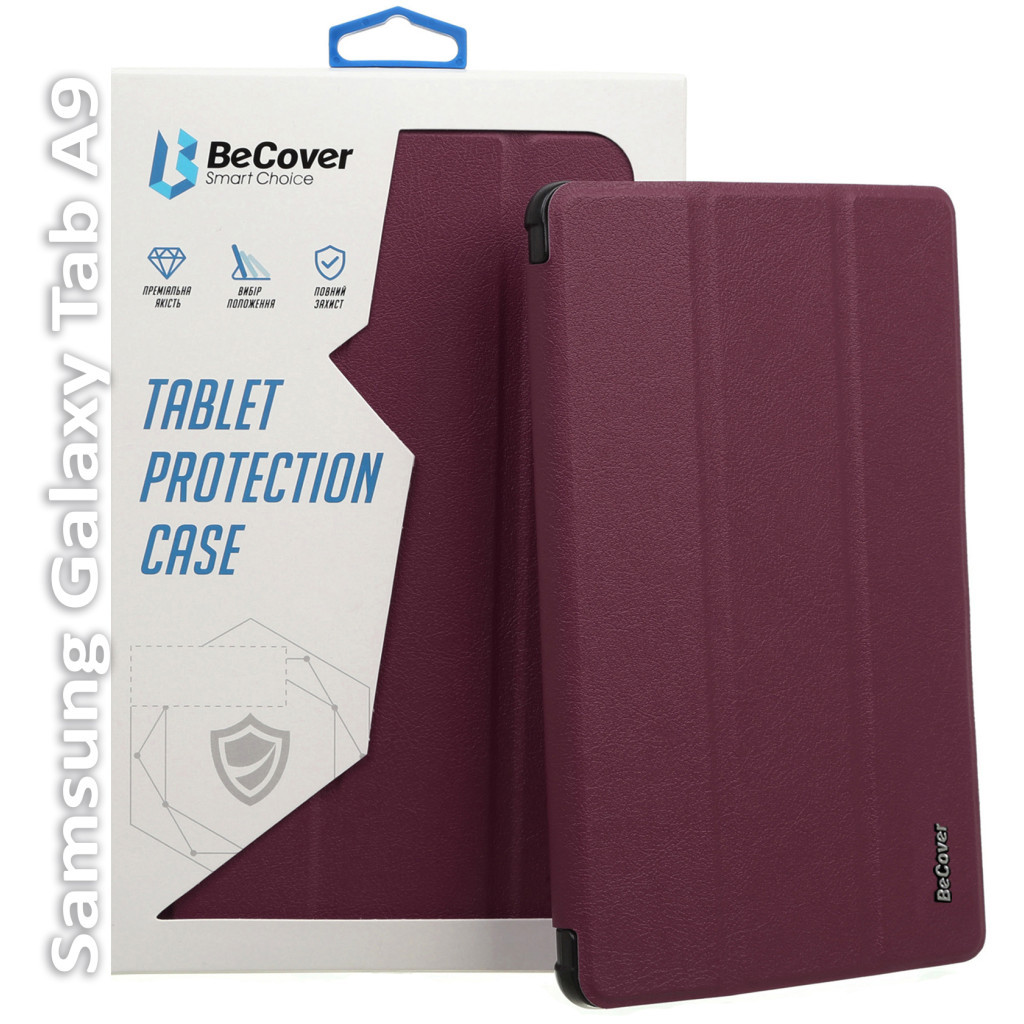 Чохол до планшета BeCover Smart Case Samsung Tab A9 SM-X115 8.7" Red Wine (709911)