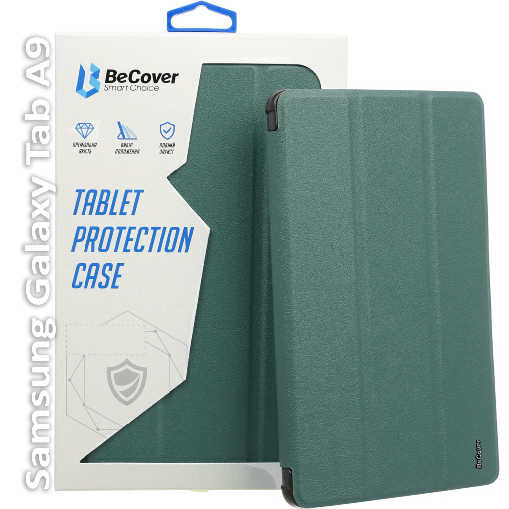 Чохол до планшета BeCover Smart Case Samsung Tab A9 SM-X115 8.7" Dark Green (709907)