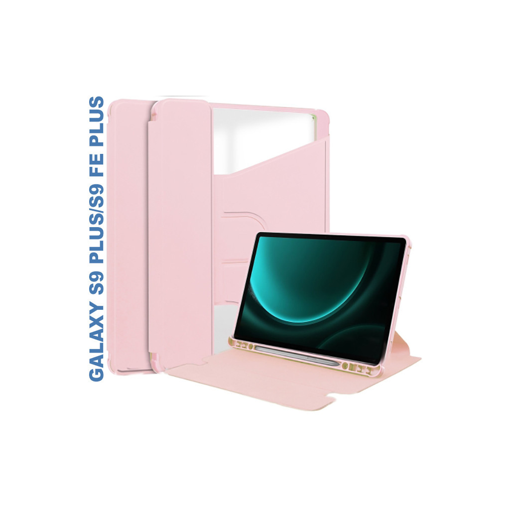 Чохол до планшета BeCover 360° Rotatable Samsung Tab S9 Plus (SM-X810/SM-X816)/S9 FE Plus (SM-X610/SM-X616) 12.4" Pink (710402)