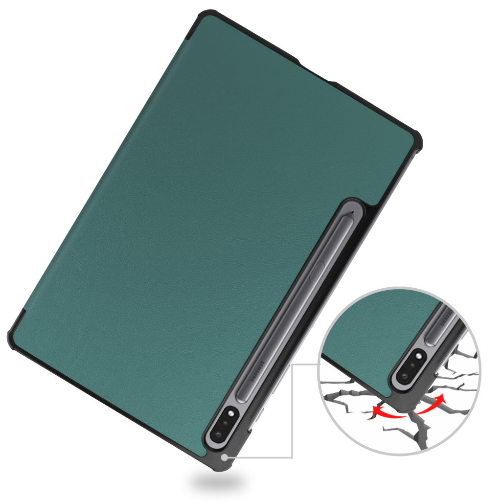 Чохол до планшета BeCover Smart Case Samsung Tab S9 Plus (SM-X810/SM-X816)/S9 FE Plus (SM-X610/SM-X616) 12.4" Dark Green (710323)