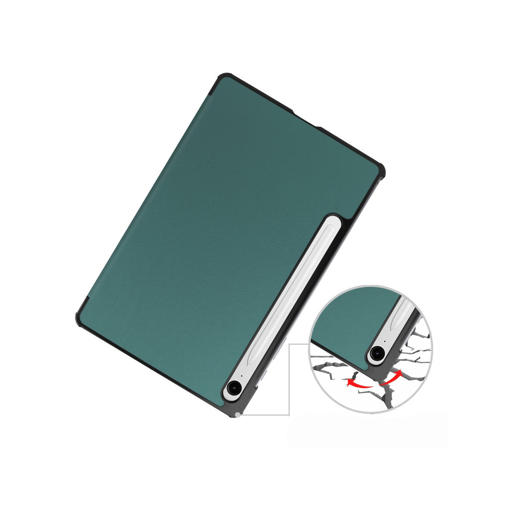 Чохол до планшета BeCover Smart Case Samsung Tab S9 (SM-X710/SM-X716)/S9 FE (SM-X510/SM-X516B) 11.0" Dark Green (710410)