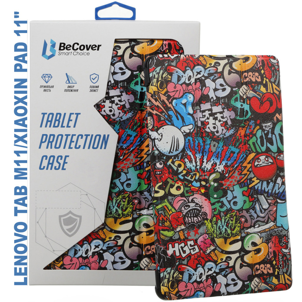 Чохол до планшета BeCover Smart Case Lenovo Tab M11 (2024) TB-TB330FU/Xiaoxin Pad 11 (2024) 11" Graffiti (710757)