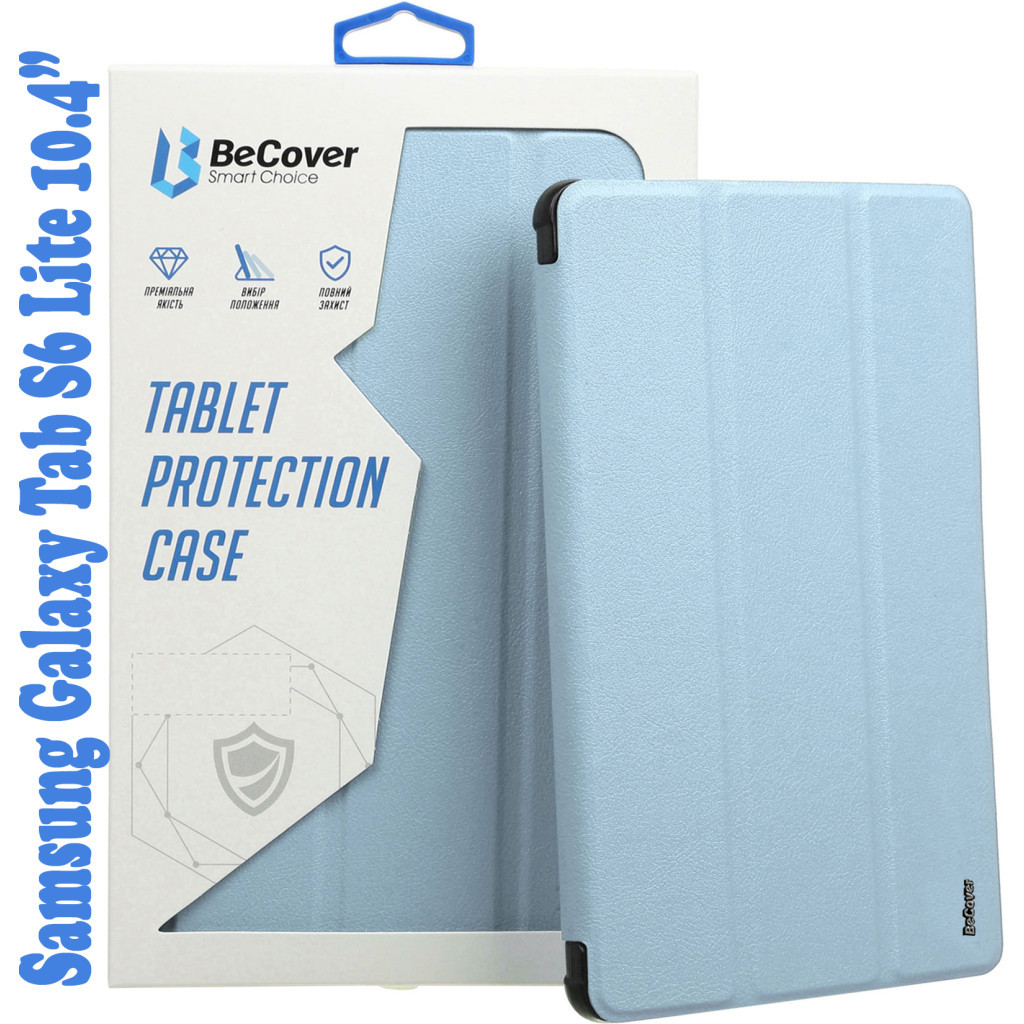 Чохол до планшета BeCover Soft Edge Pencil Mount Samsung Galaxy Tab S6 Lite 10.4 P610/P613/P615/P619 Light Blue (708354)
