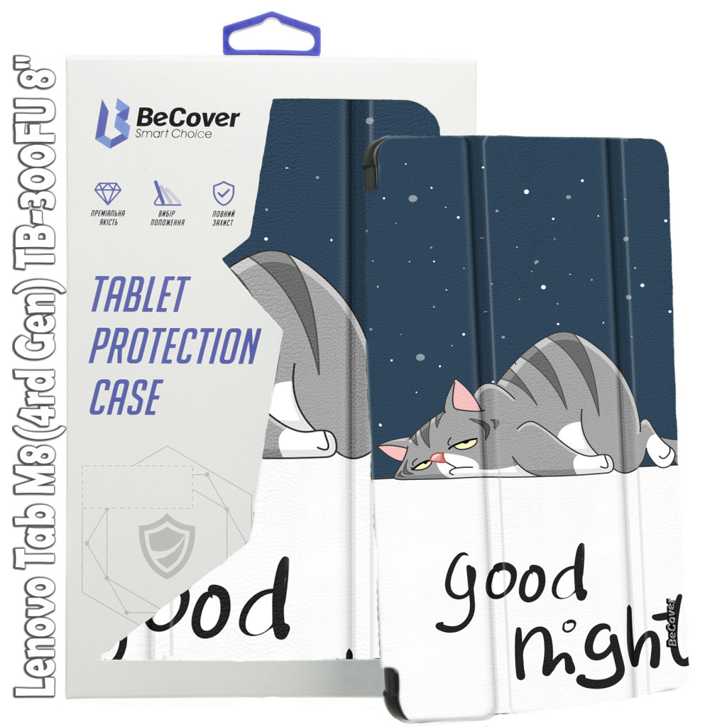 Чохол до планшета BeCover Smart Case Lenovo Tab M8(4rd Gen) TB-300FU 8" Good Night (709217)