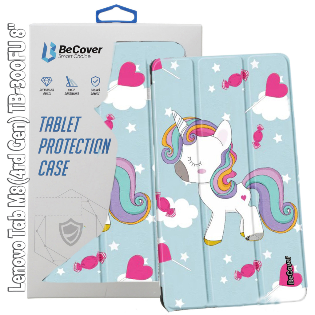 Чохол до планшета BeCover Smart Case Lenovo Tab M8(4rd Gen) TB-300FU 8" Unicorn (709220)