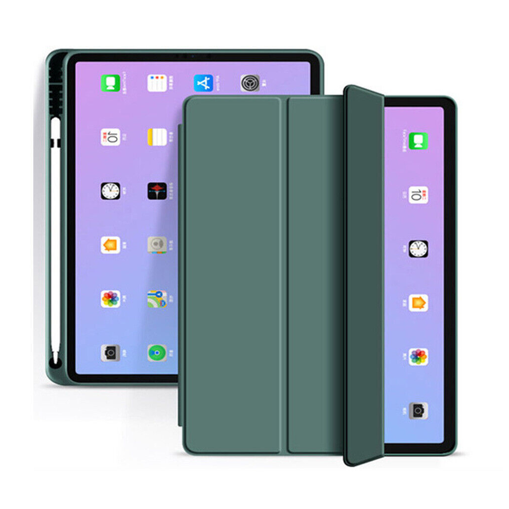 Чохол до планшета BeCover Tri Fold Soft TPU mount Apple Pencil Apple iPad 10.9" 2022 Dark Green (708460)