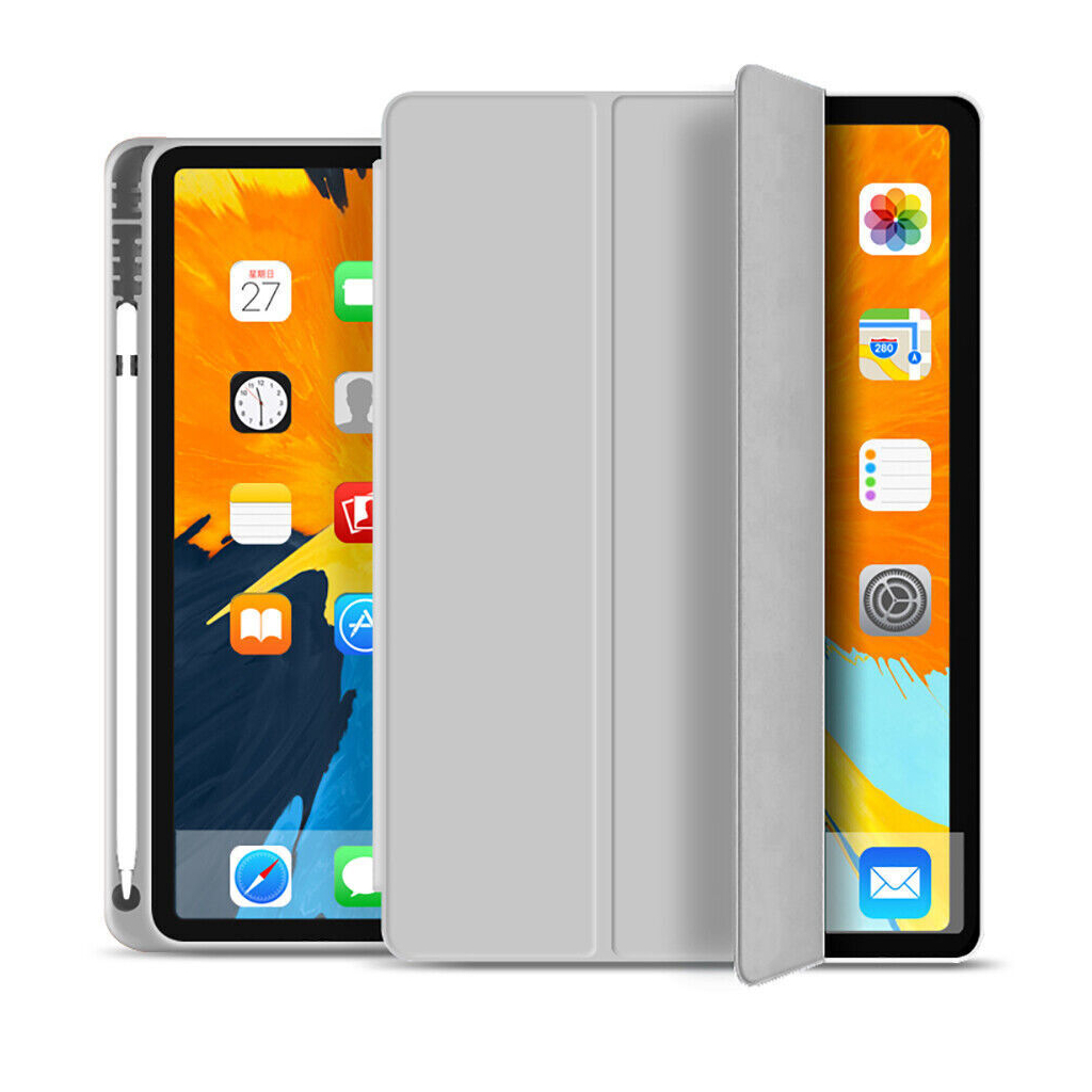 Чохол до планшета BeCover Tri Fold Soft TPU mount Apple Pencil Apple iPad 10.9" 2022 Gray (708461)