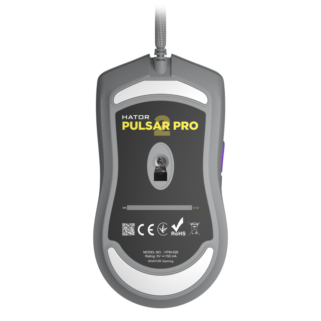 Мишка Hator Pulsar 2 Pro USB Titanium (HTM-526)