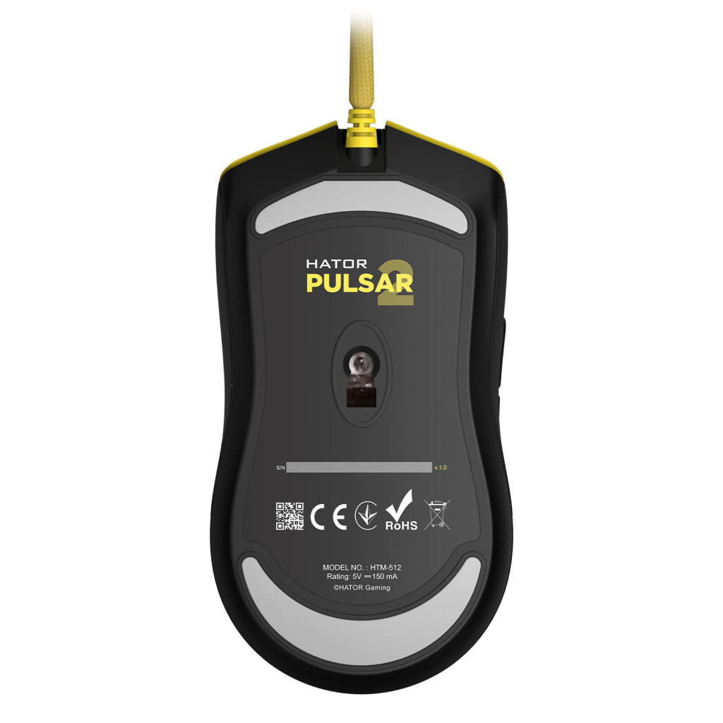 Мишка Hator Pulsar 2 USB Yellow (HTM-512)