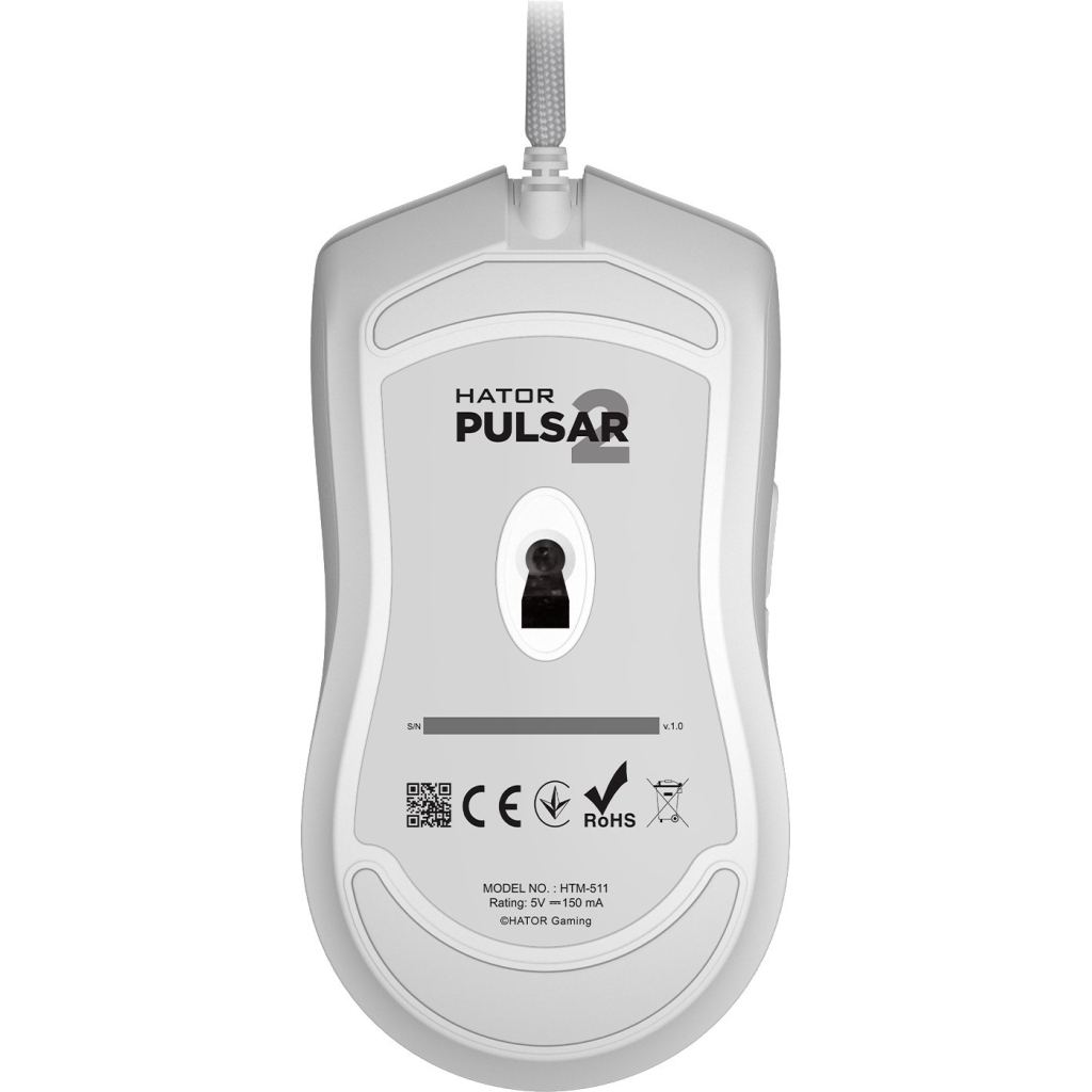 Мишка Hator Pulsar 2 USB White (HTM-511)