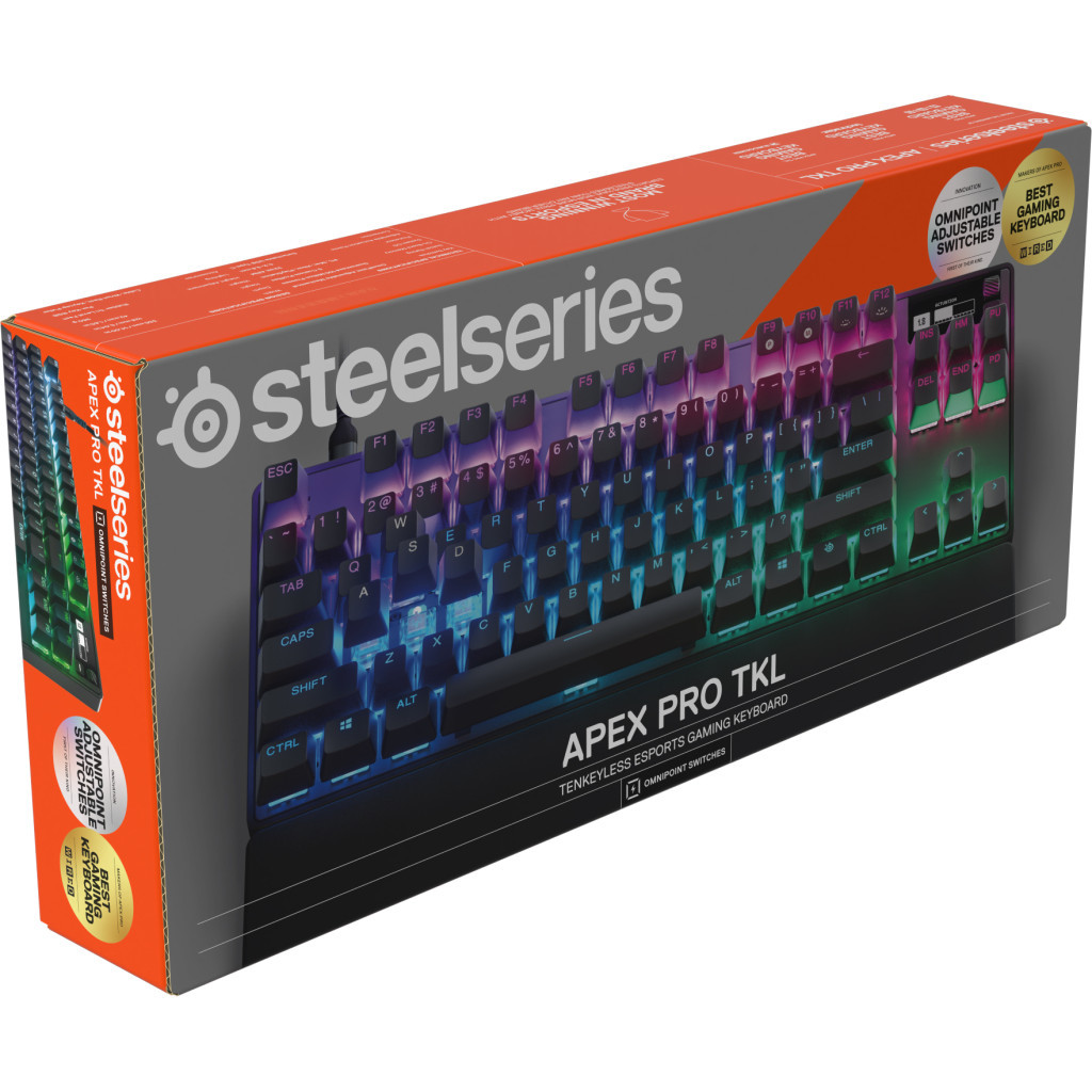 Клавіатура SteelSeries Apex Pro TKL 2023 USB UA Black (64856)