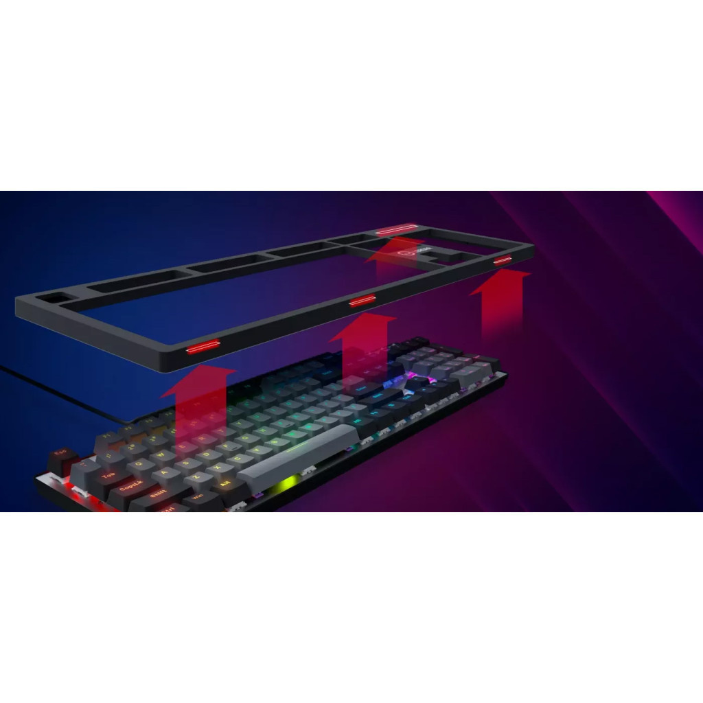 Клавіатура Lorgar Azar 514 RGB USB UA Black (LRG-GK514B-UA)