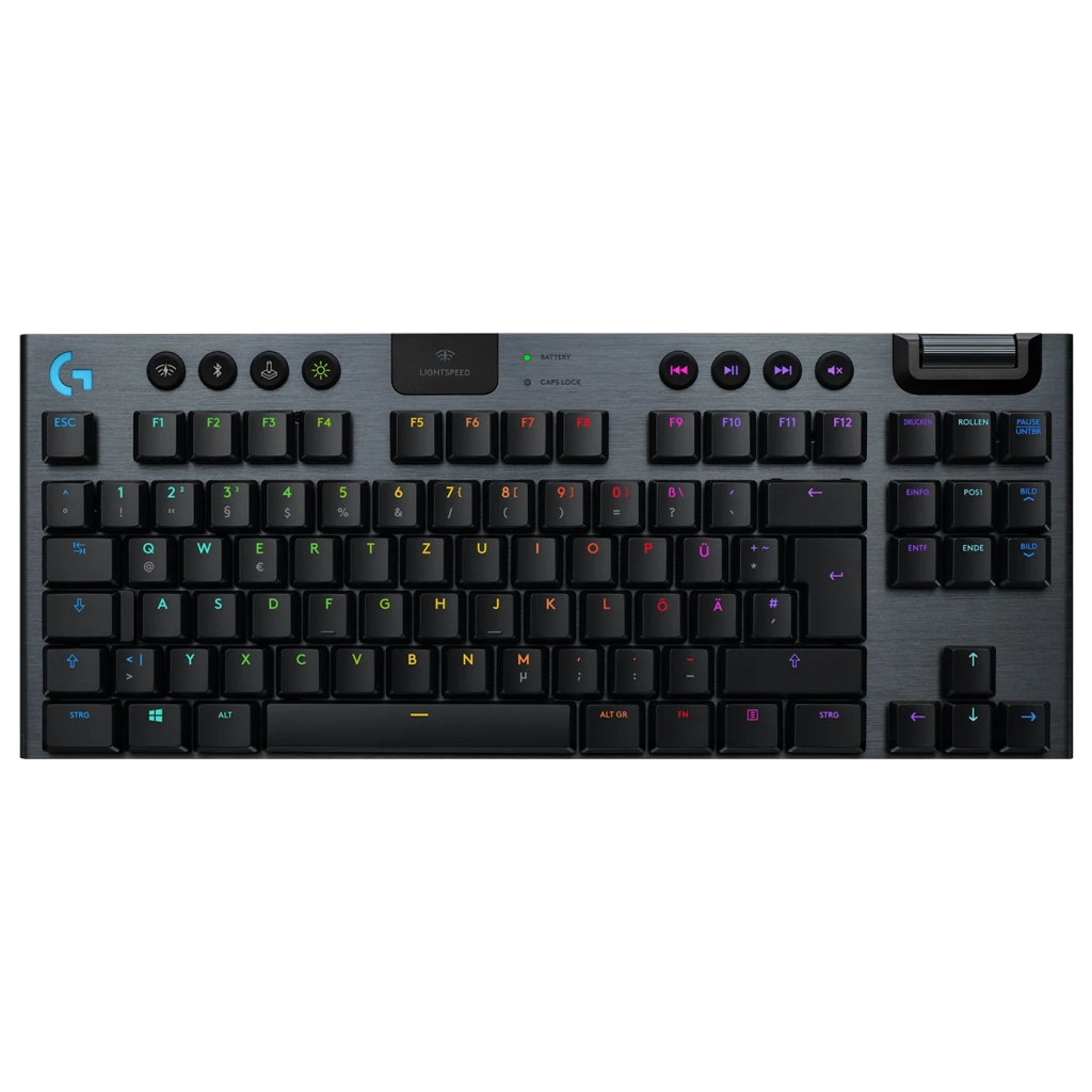 Клавіатура Logitech G915 TKL Tenkeyless Lightspeed Wireless RGB GL Clicky UA Carbon (920-009537)