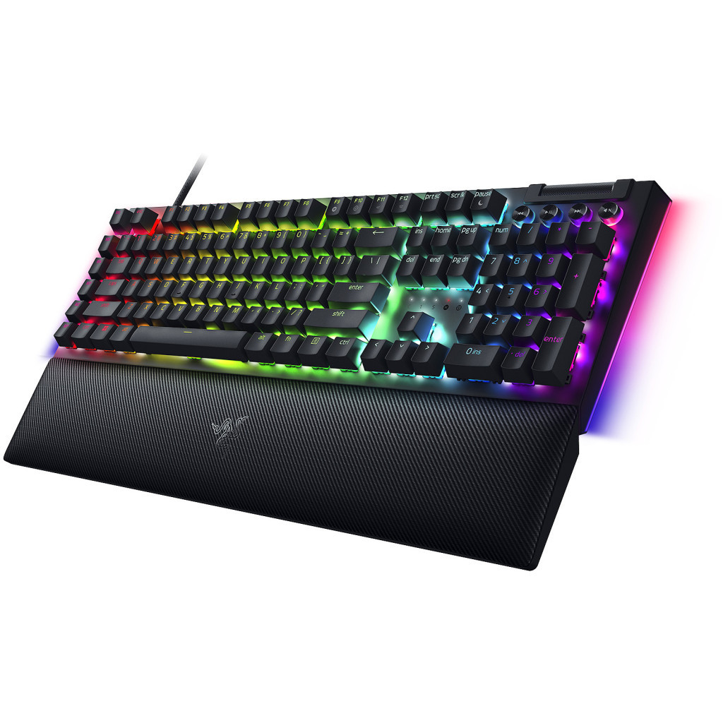 Клавіатура Razer BlackWidow V4 Yellow Switch USB RU Black (RZ03-04692500-R3R1)