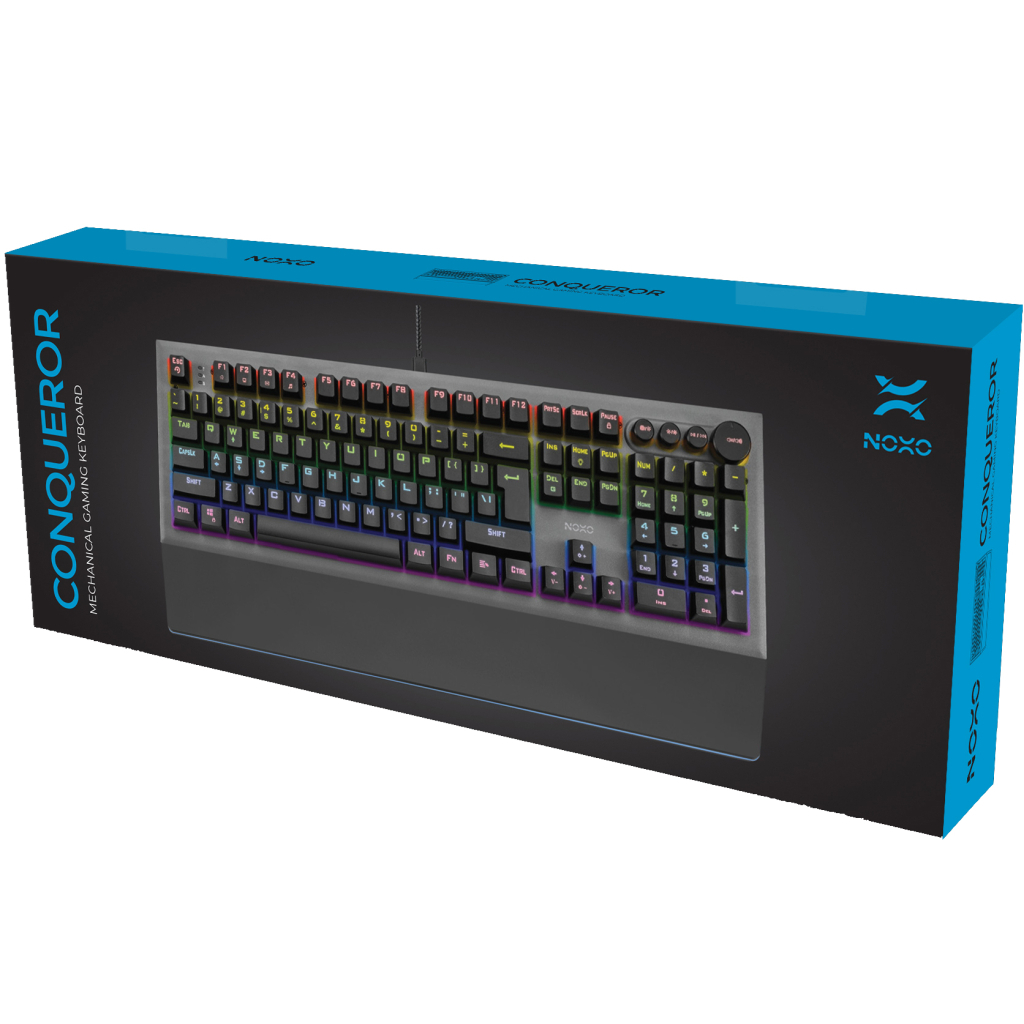 Клавіатура Noxo Conqueror Mechanical Blue Switches RU (4770070882023)