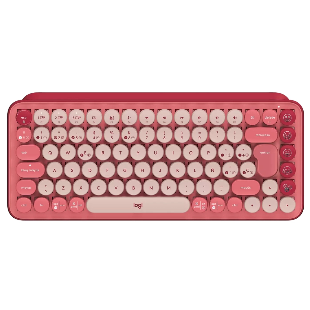 Клавіатура Logitech POP Keys Wireless Mechanical Keyboard UA Rose (920-010737)