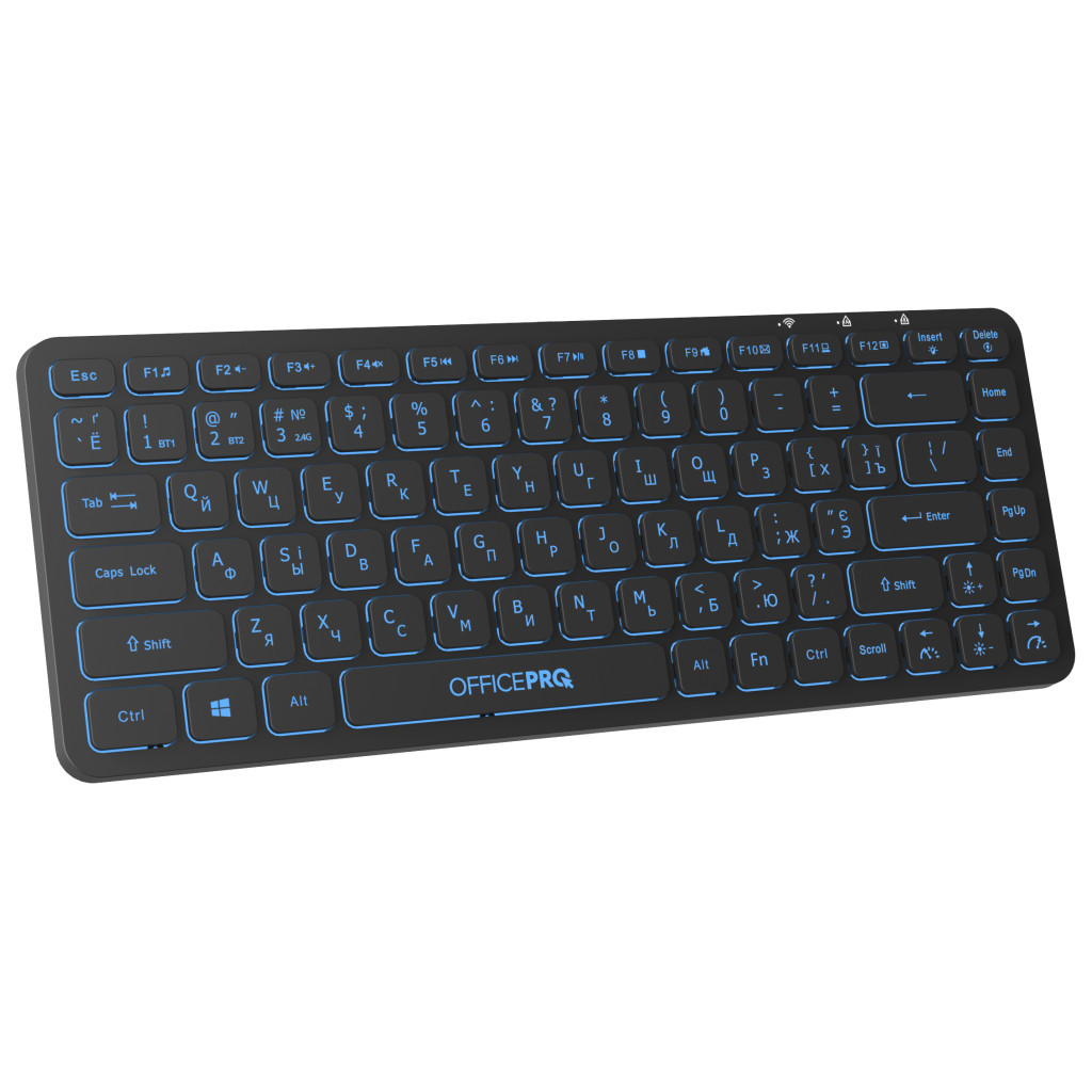 Клавіатура OfficePro SK790B Wireless/Bluetooth Black (SK790B)