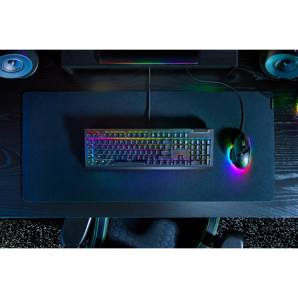 Клавіатура Razer BlackWidow V4 X Green Switch USB RU Black (RZ03-04700800-R3R1)