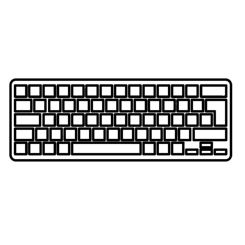 Клавіатура ноутбука MSI CR640/CX640/Gigabyte Q2532 черная с черной рамкой UA (A43555)