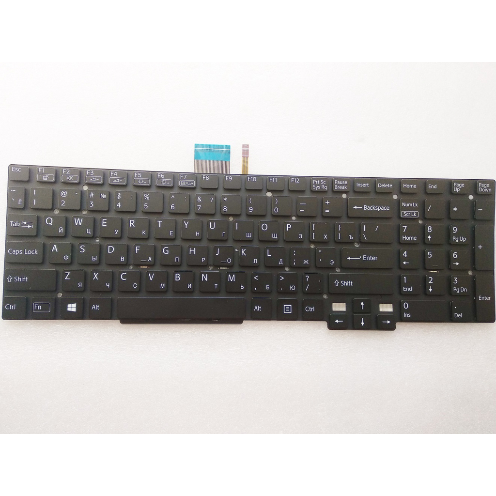 Клавіатура ноутбука Sony Vaio SVT15 (Tab 15) black,wo/frame,frame,backlight RU/US (A46049)