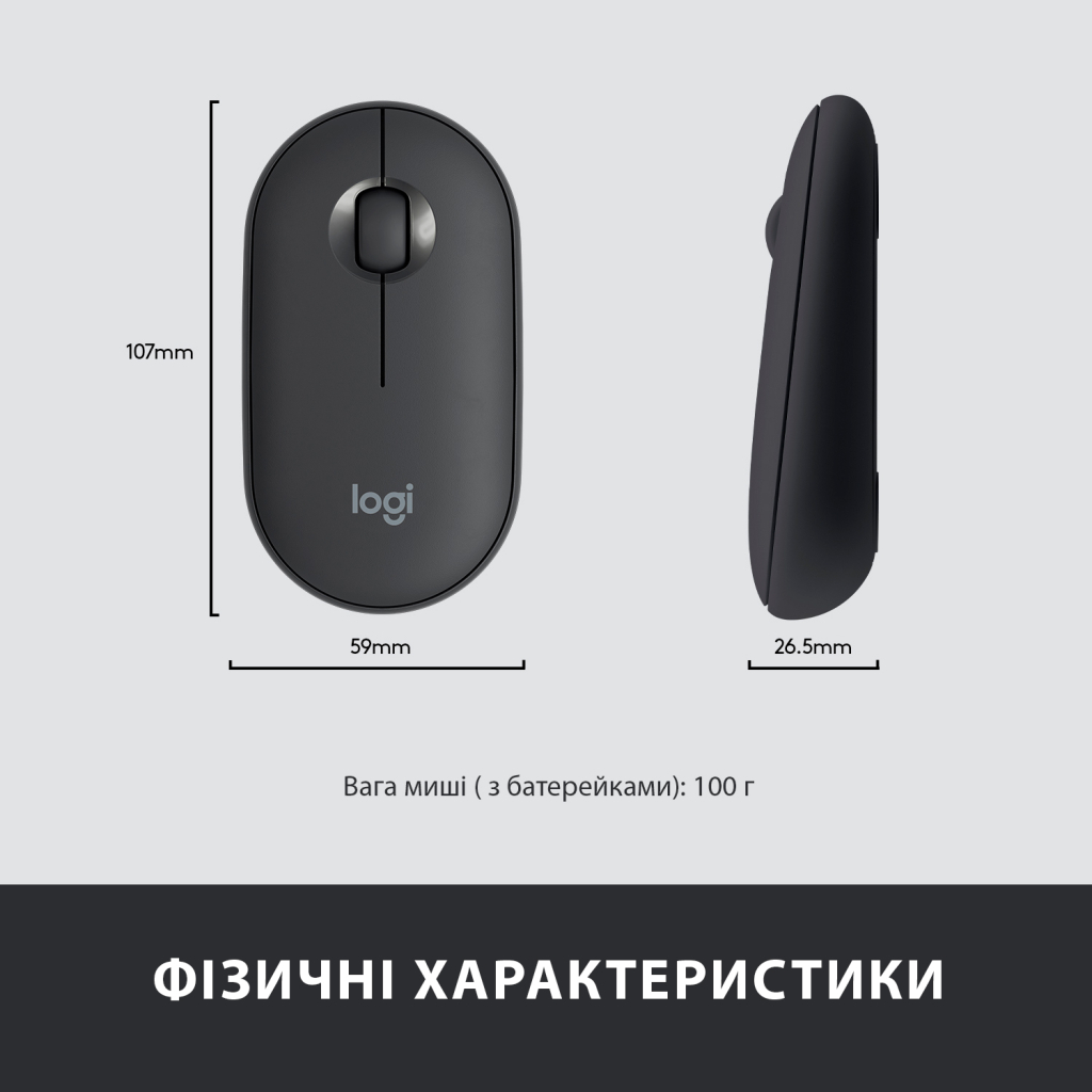 Комплект Logitech MK470 Slim Wireless UA Graphite (920-009204)