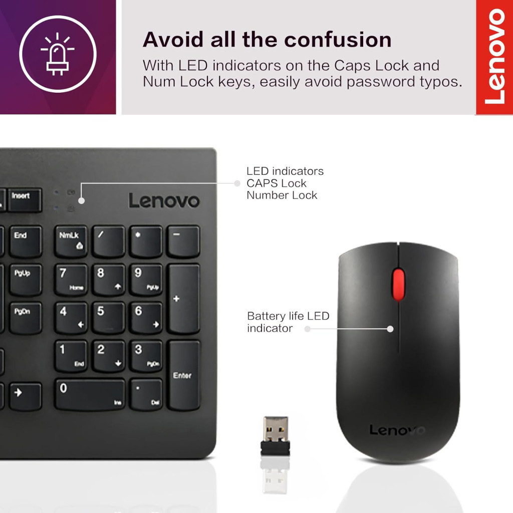 Комплект Lenovo 510 Combo Wireless UA Black (GX31D64836)