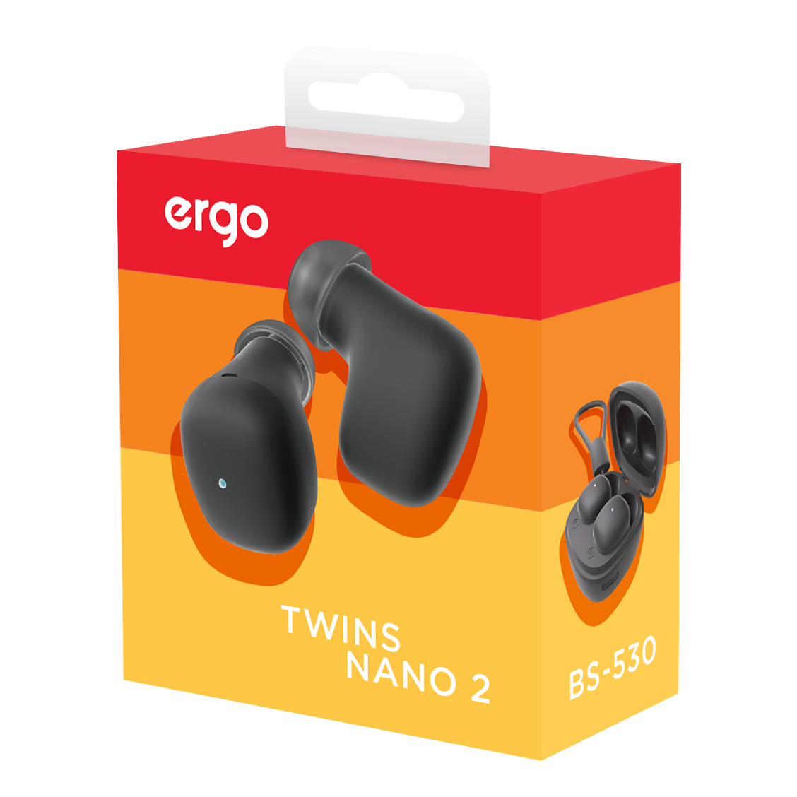 Навушники ERGO BS-530 Twins Nano 2 Black